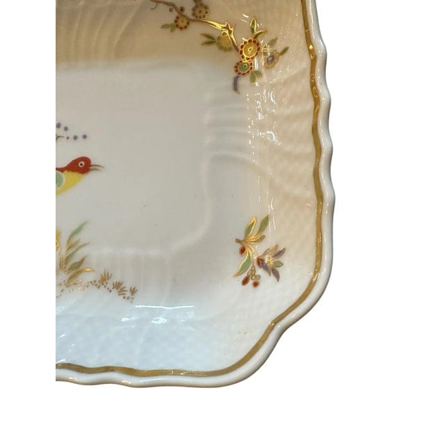 Vintage Richard Ginori Square Bowl in Paradise Pattern | IdleHour