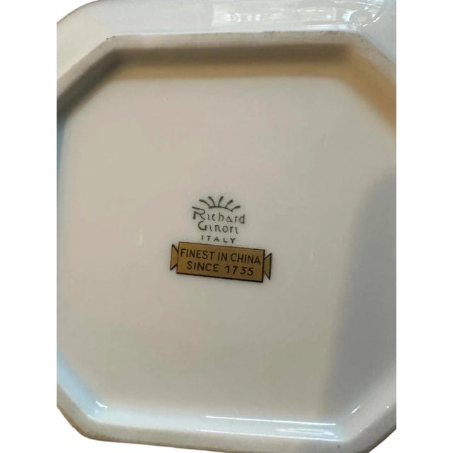 Vintage Richard Ginori Square Bowl in Paradise Pattern | IdleHour