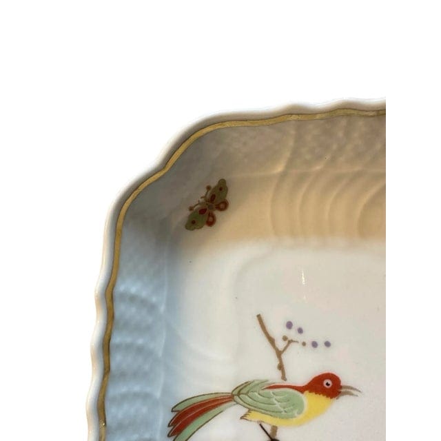 Vintage Richard Ginori Square Bowl in Paradise Pattern | IdleHour