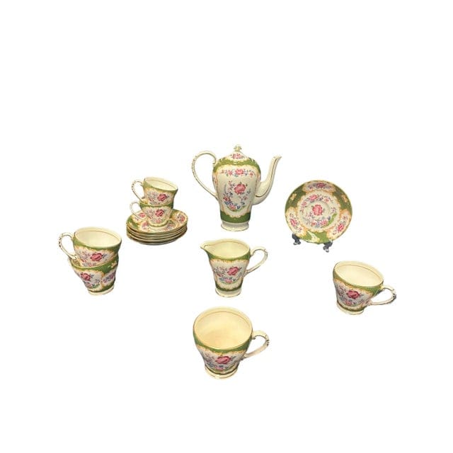 Vintage Royal Grafton Canton Tea Set - 14 Pieces | IdleHour
