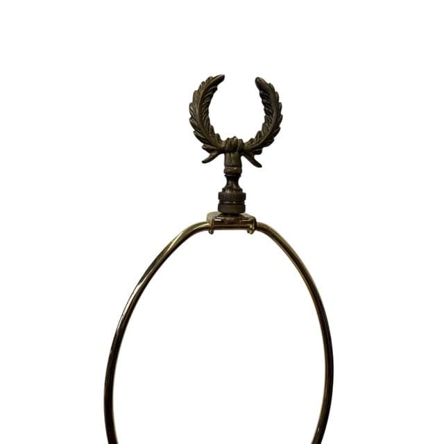Vintage Stiffel Brass Trophy Lamp With Red and Gold Tassels | IdleHour