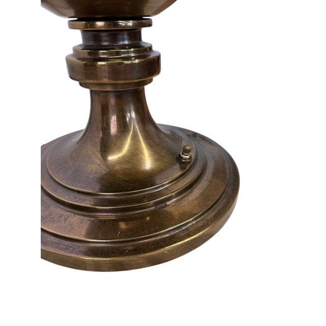 Vintage Stiffel Brass Trophy Lamp With Red and Gold Tassels | IdleHour