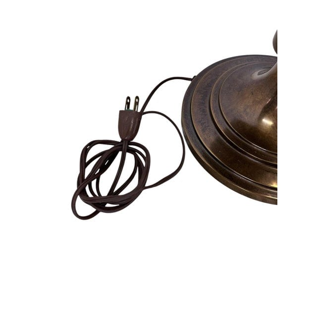 Vintage Stiffel Brass Trophy Lamp With Red and Gold Tassels | IdleHour