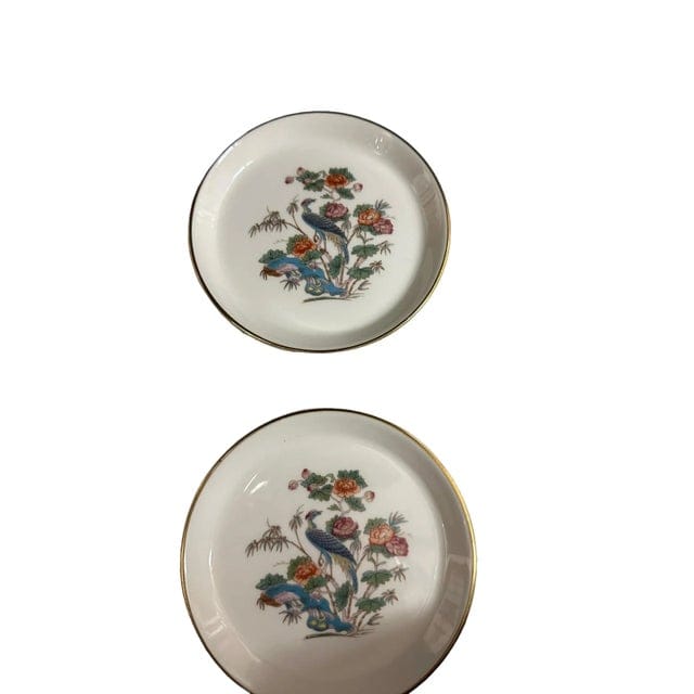 Vintage Wedgwood Kutani Crane Bone China Coasters - Set of 4 | IdleHour