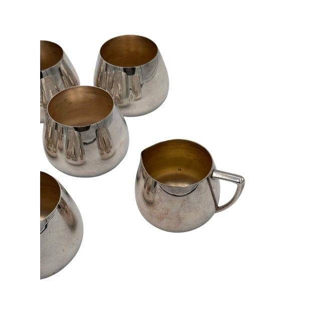 Vintage Wm Rogers Silver Plate Jefferson Cups and Beverage Service- 8 Pieces | IdleHour