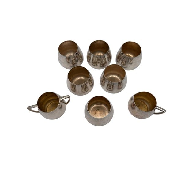 Vintage Wm Rogers Silver Plate Jefferson Cups and Beverage Service- 8 Pieces | IdleHour