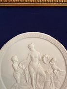Pair of Framed Antique Parian Bas Relief Plaques by Royal Copenhagen | IdleHour