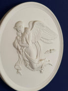 Pair of Framed Antique Parian Bas Relief Plaques by Royal Copenhagen | IdleHour