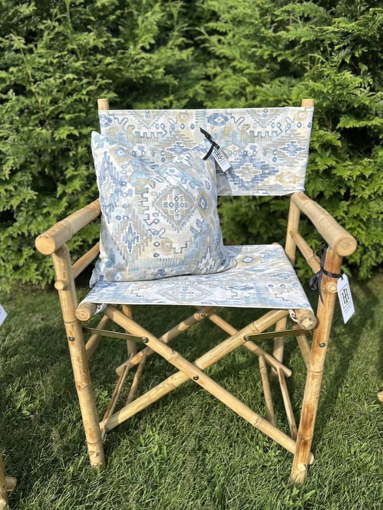 Bespoke Connecticut Heriz Director's Chairs | Idle Hour