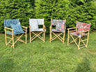 Bespoke Connecticut Heriz Director's Chairs | Idle Hour