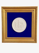 Pair of Framed Antique Parian Bas Relief Plaques by Royal Copenhagen | IdleHour