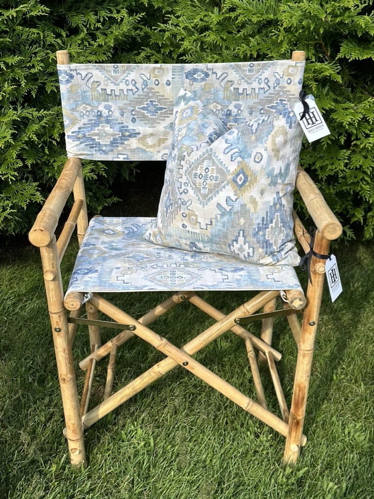Bespoke Connecticut Heriz Director's Chairs | Idle Hour