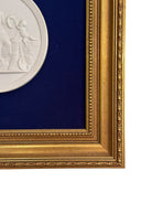 Pair of Framed Antique Parian Bas Relief Plaques by Royal Copenhagen | IdleHour