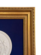 Pair of Framed Antique Parian Bas Relief Plaques by Royal Copenhagen | IdleHour