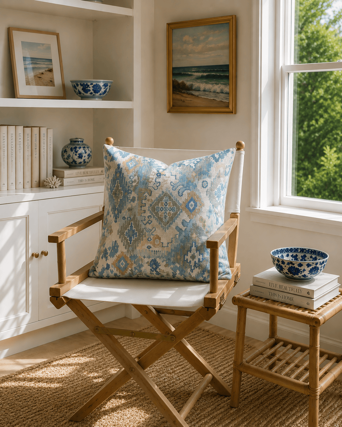 Bespoke Down Filled Connecticut Heriz Pillow – 24" | Idle Hour
