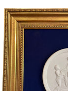 Pair of Framed Antique Parian Bas Relief Plaques by Royal Copenhagen | IdleHour