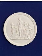 Pair of Framed Antique Parian Bas Relief Plaques by Royal Copenhagen | IdleHour