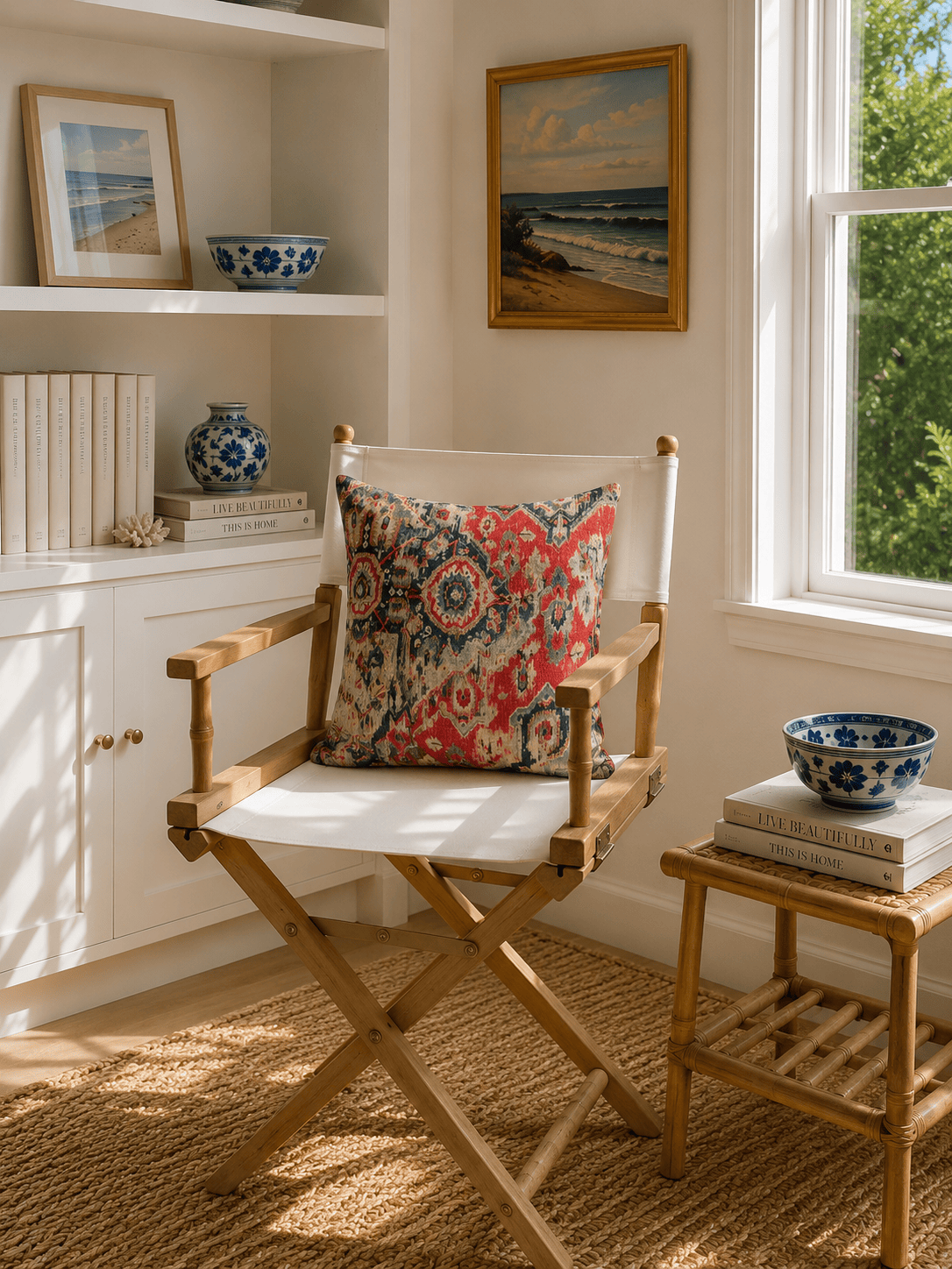 Bespoke Down Filled London Heriz Pillow – 18" | Idle Hour