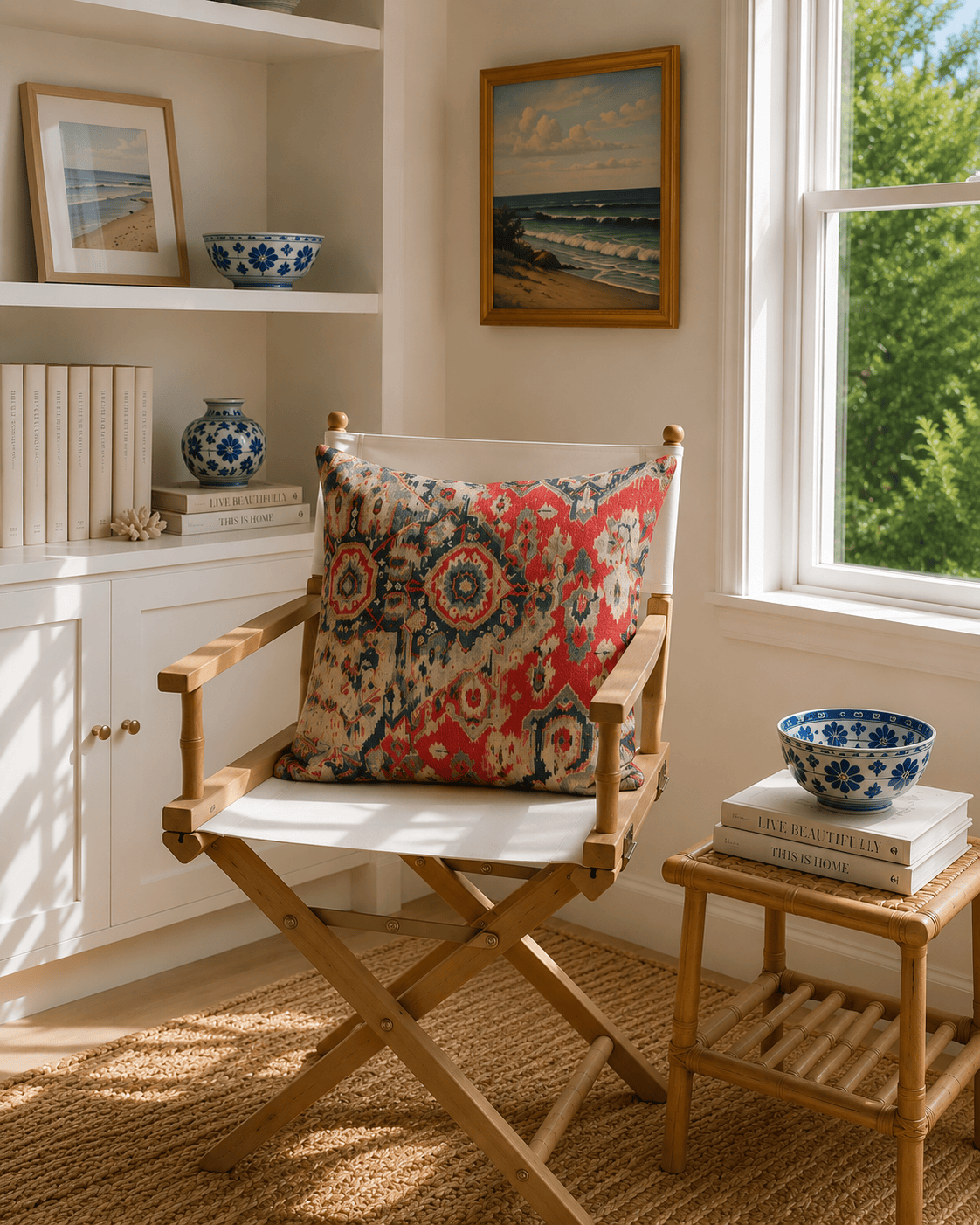 Bespoke Down Filled London Heriz Pillow – 24" | Idle Hour