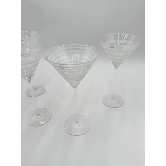 MURANO Salviati Glass ムラノ サルヴィアッティ デカンタ Salviati Murano Graffiati and Bassorilievi Martini Glasses- Set of