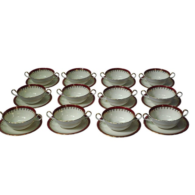 　Bone China Buy Majestic Crossline 12-Pc New Bone China Tea Cup Set - 200ml